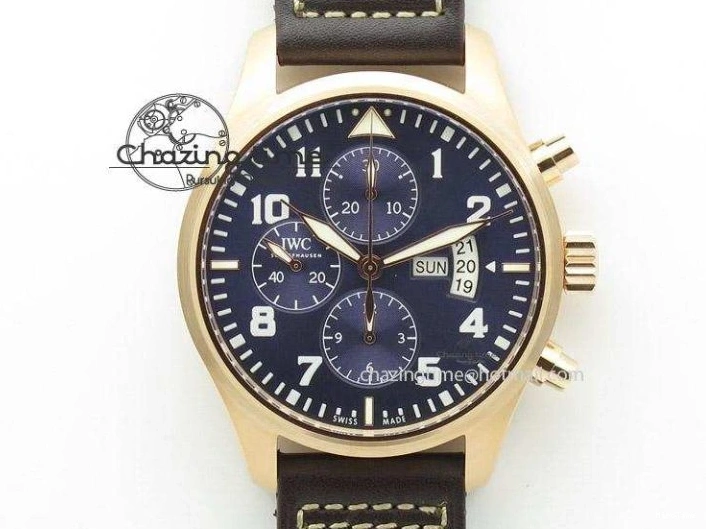 MIROTIME 0422 Casual Portuguese Chrono IW3716 Z+F 1:1 Best Edition White Dial on Blue Rubber Strap A 7016